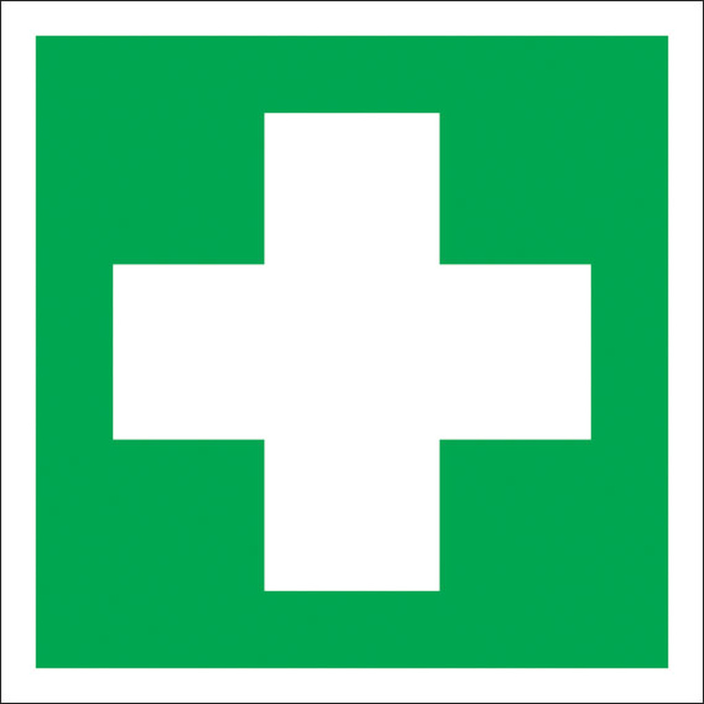 Знак Аптечка первой медицинской помощи Стандарт Знак ЕС01 150x150 мм, пленка ПП 00-00023555