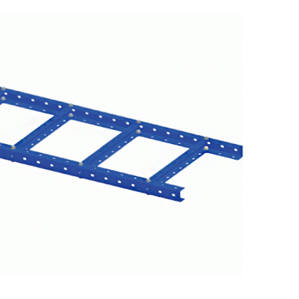 Лестничный лоток LANMASTER прямая секция, шириной 200 мм, сталь, 2.5 метра, серый LAN-LTS200-GY