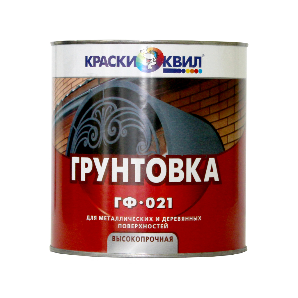 Грунтовка Краски квил ГФ-021 красно-корич., банка 1,9 кг 4660000614575