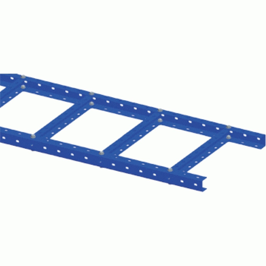 Лестничный лоток LANMASTER прямая секция, шириной 300 мм, сталь, 2.5 метра, серый LAN-LTS300-GY