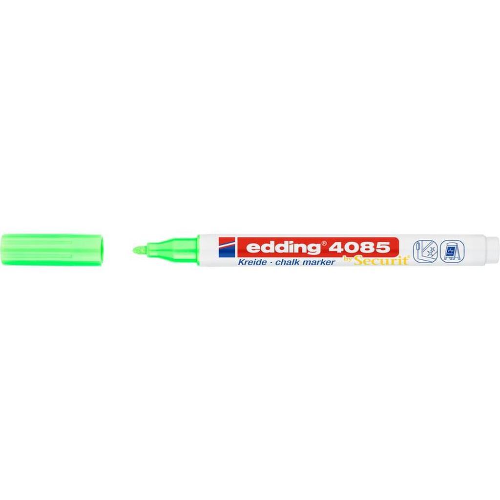 Меловой маркер Edding 4085 неоновый зеленый, 1-2 мм 1284940