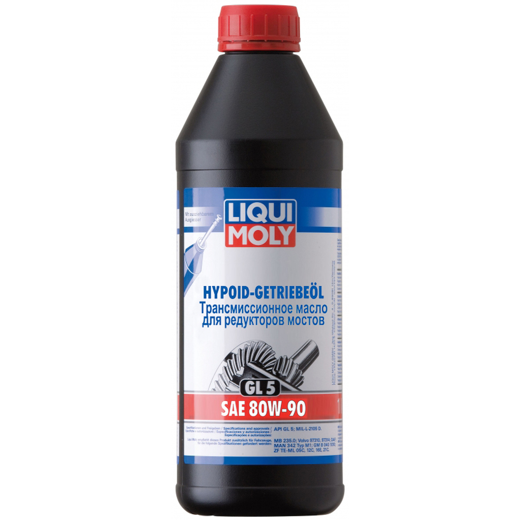 Минеральное трансмиссионное масло LIQUI MOLY Hypoid-Getriebeoil 80W-90 GL-5 1л 3924