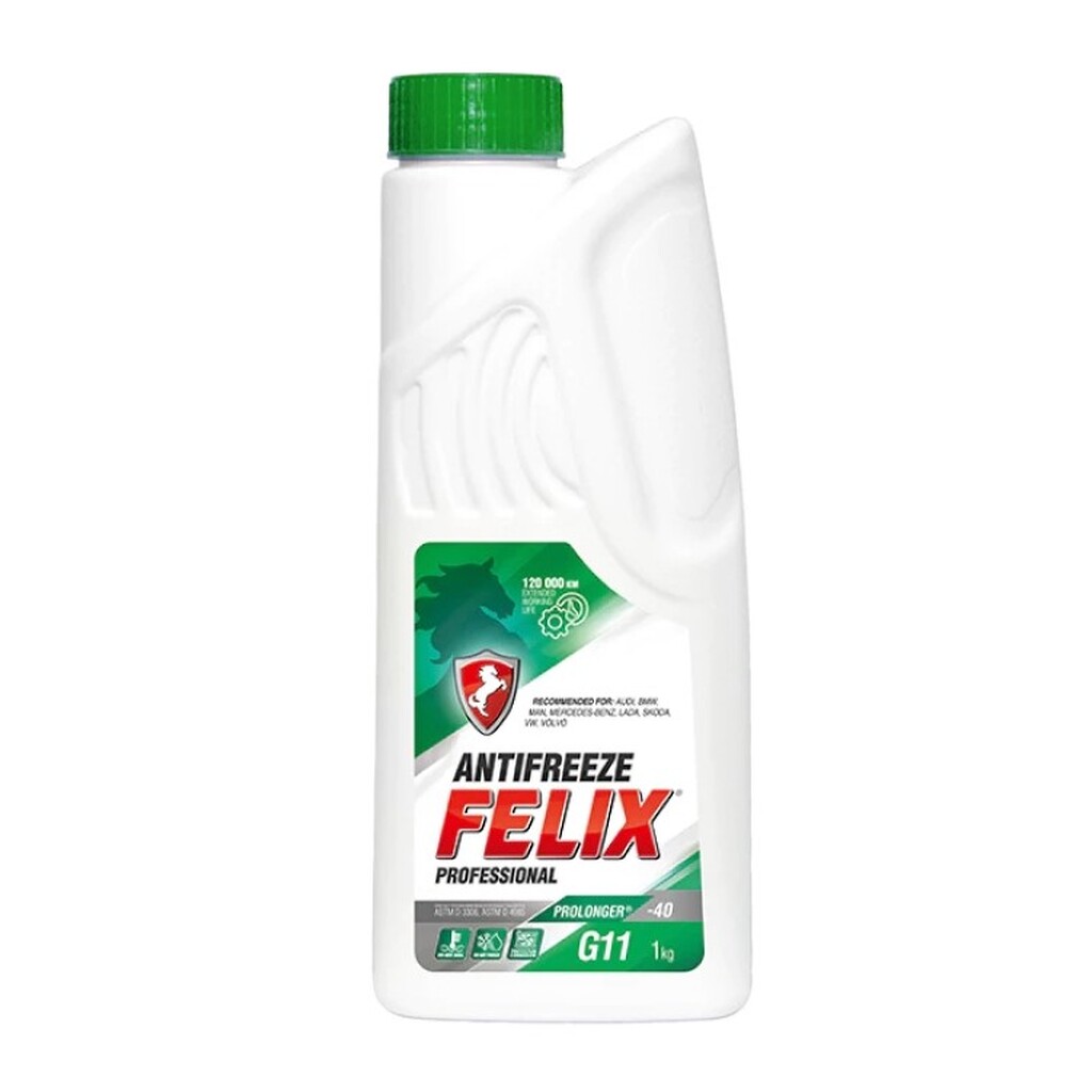 Антифриз FELIX PROLONGER-40 G-11, 1 кг, зеленый, концентрат 430206037