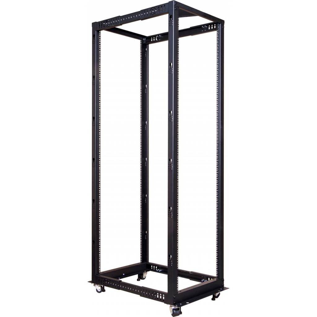 Двухрамная стойка TWT 42U с регулируемой глубиной 560-1020 мм черная RACK2-42U-ADJ