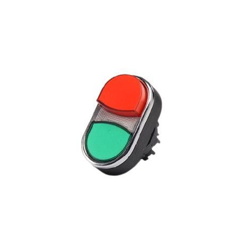 Головка для кнопки Emas сдвоенной красно-зеленой выступающей BDK21KY