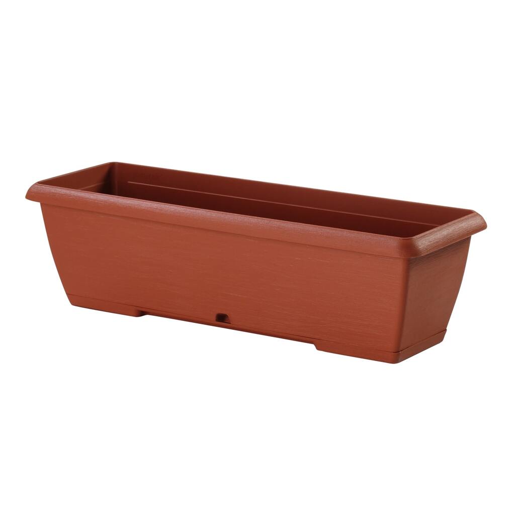 Балконный ящик с поддоном PLASTECNIC S.p.A. 7105486007 TERRAE BOX 60х20х16.7 см, 13.2 л, терра 063195