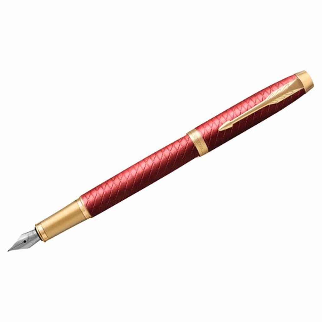Перьевая ручка Parker IM Premium Red GT синяя, 0.8 мм, подарочная упаковка 2143650