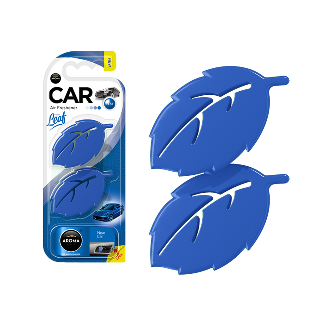 Полимерный ароматизатор AROMA CAR LEAF 3D mini New Car 83135