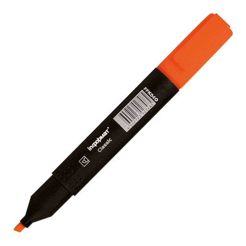 Текстовый маркер INFORMAT CLASSIC 1-5 мм оранжевый скошенный FFK04O