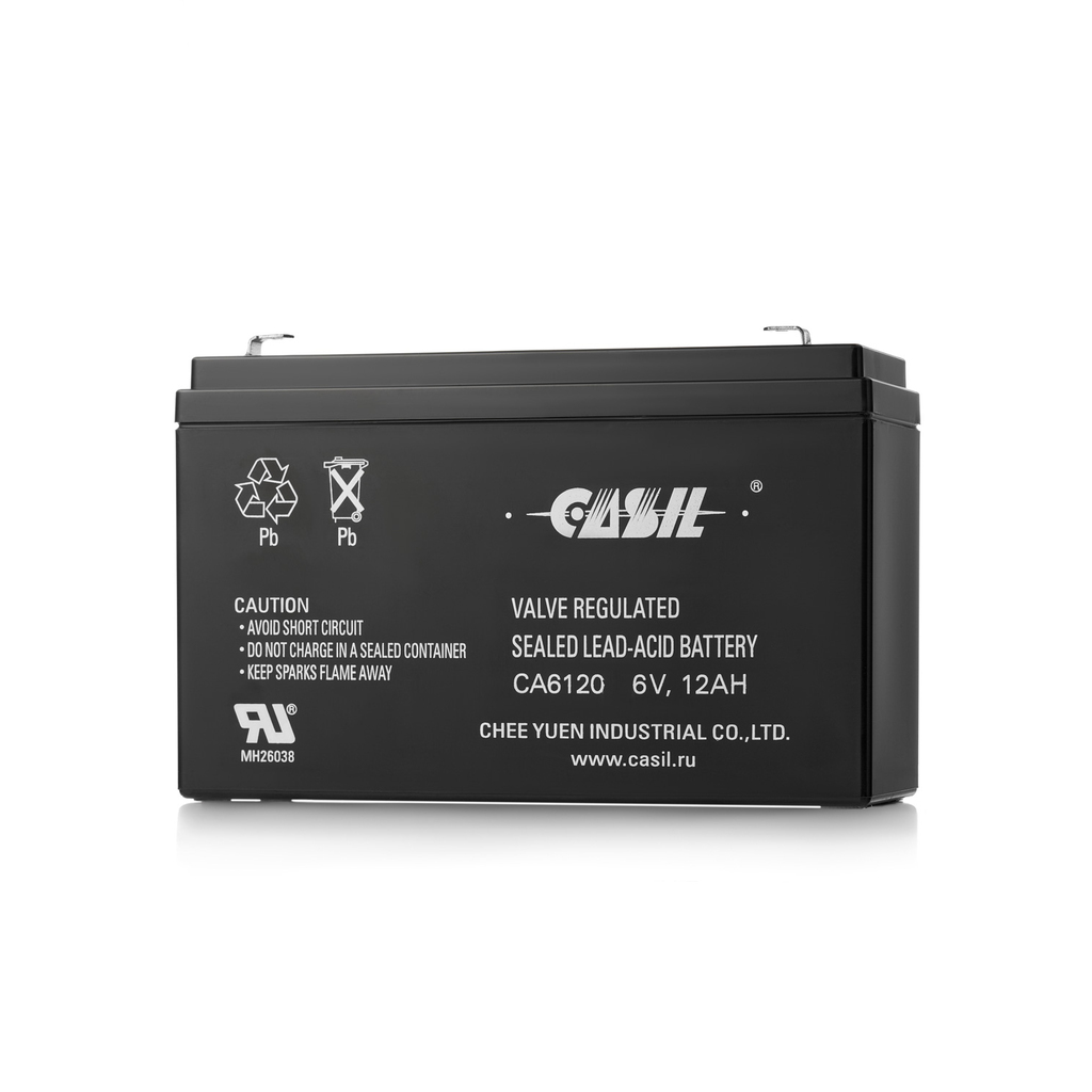 Аккумуляторная батарея CASIL CA6120 6 В, 12 Ач, F1 10601015