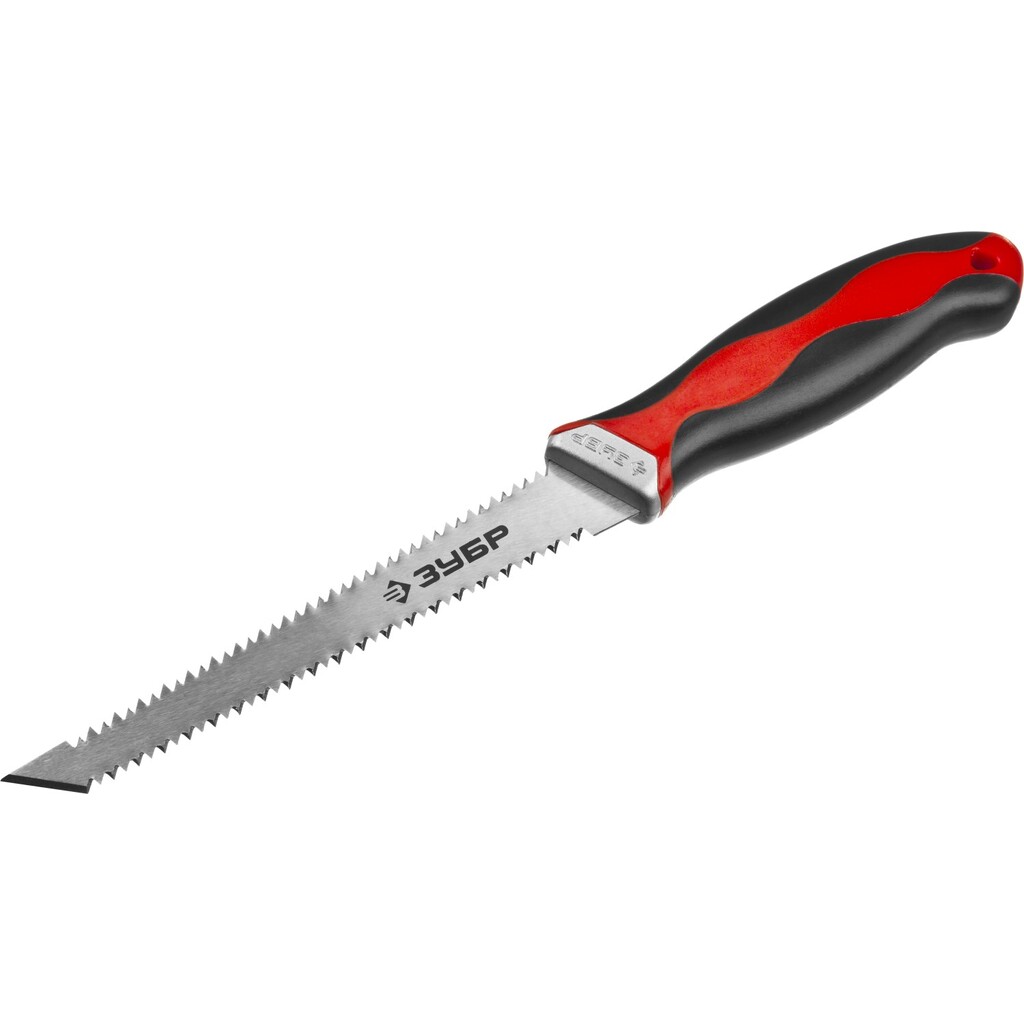 Выкружная мини-ножовка для гипсокартона ЗУБР 150 мм, гипрок, с двухсторонним лезвием 15178_z02 15178Z02