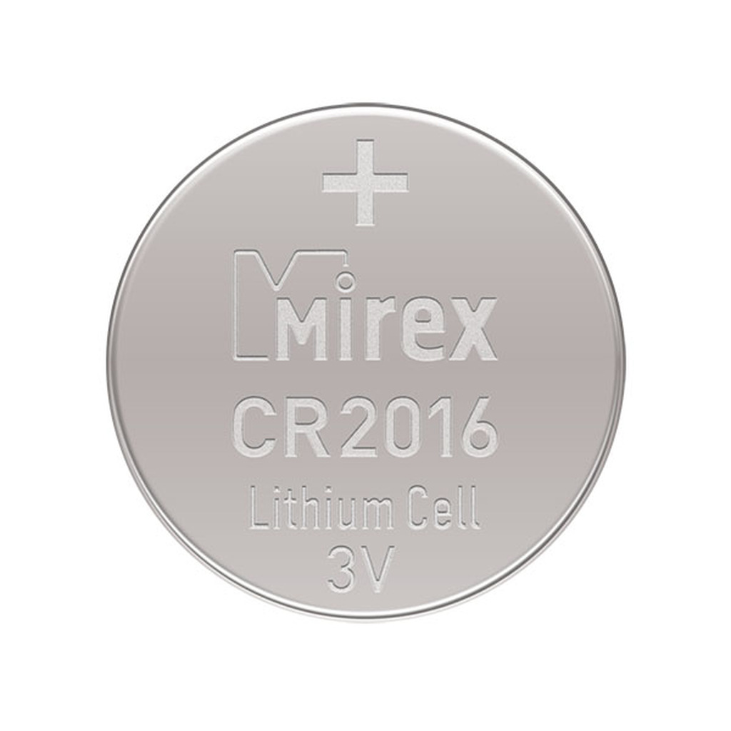 Батарея Mirex, литиевая CR2016 3V 2 шт ecopack 23702-CR2016-E2