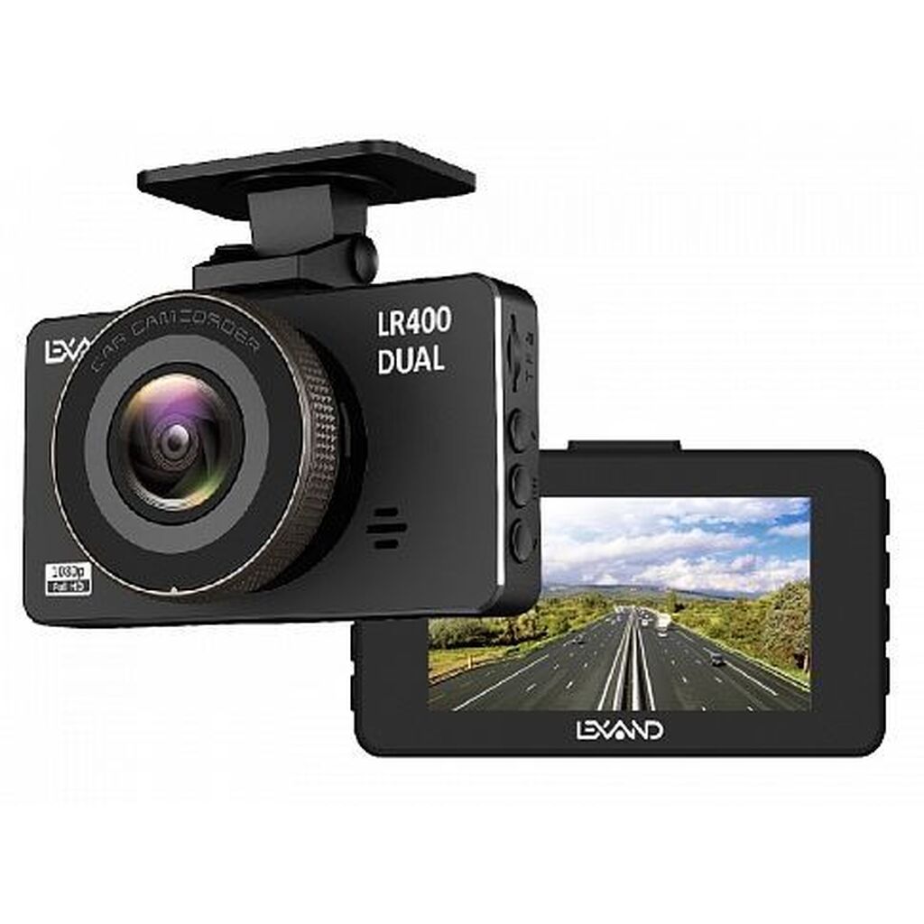 Видеорегистратор LEXAND LR400 DUAL (3.0" IPS , FULL HD, 180MAH, вторая камера в комплекте)