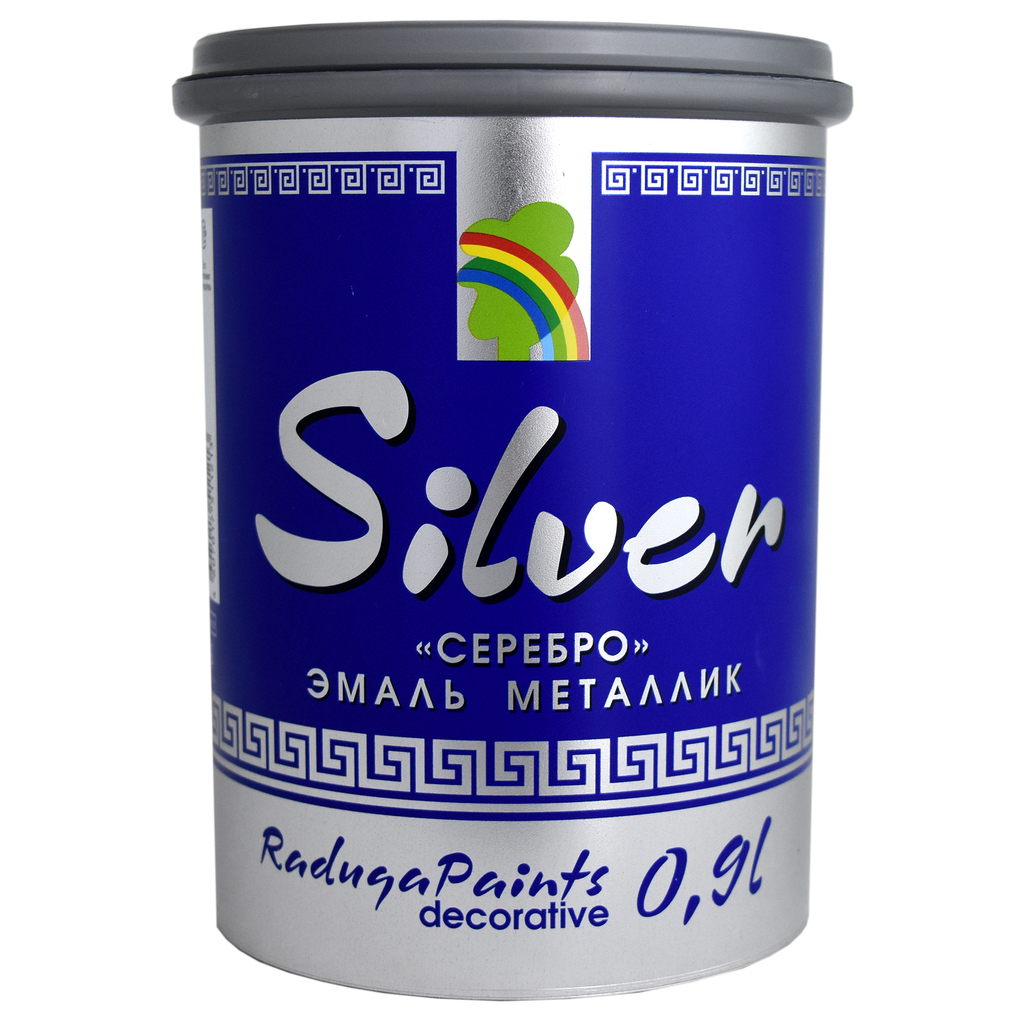 Эмаль Радуга Р-117 металлик SILVER 0,9 л 141726