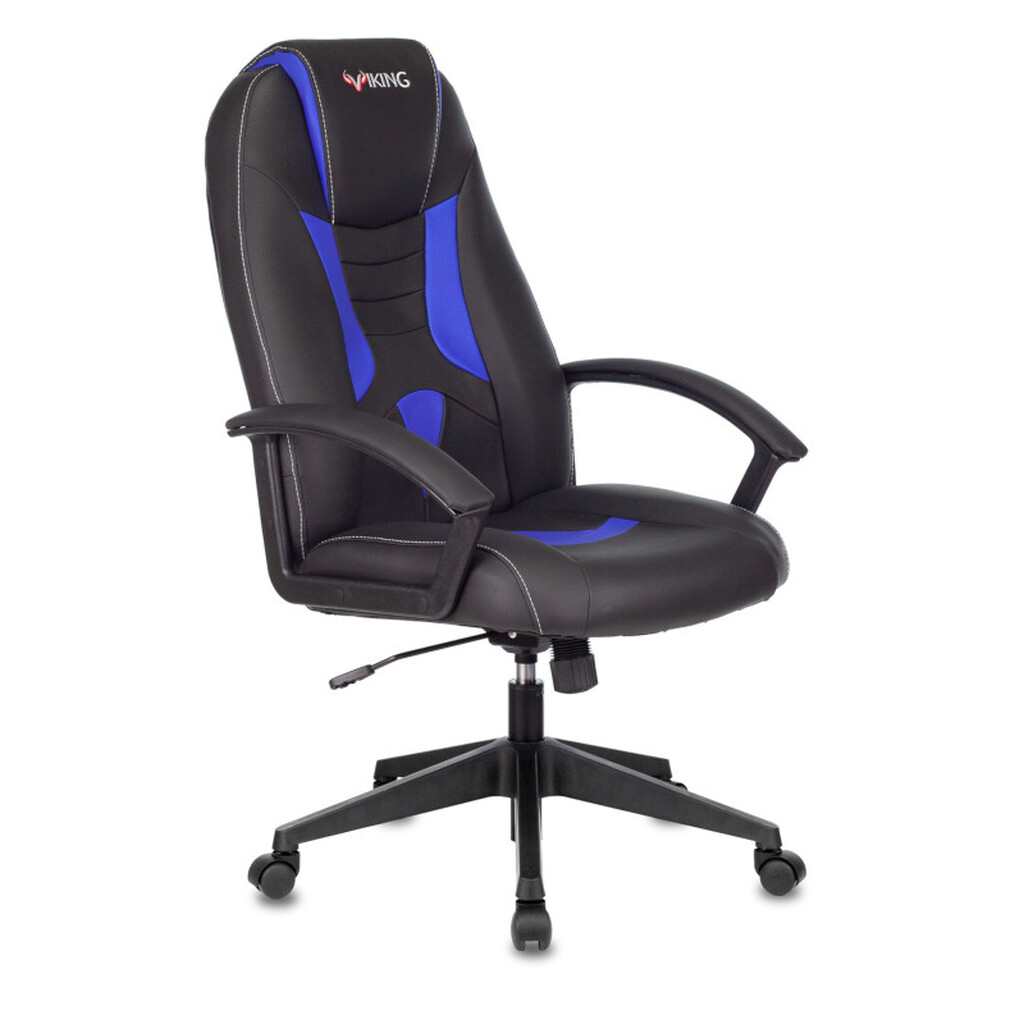 Кресло игровое Бюрократ Viking-8n/BL-Blue черный