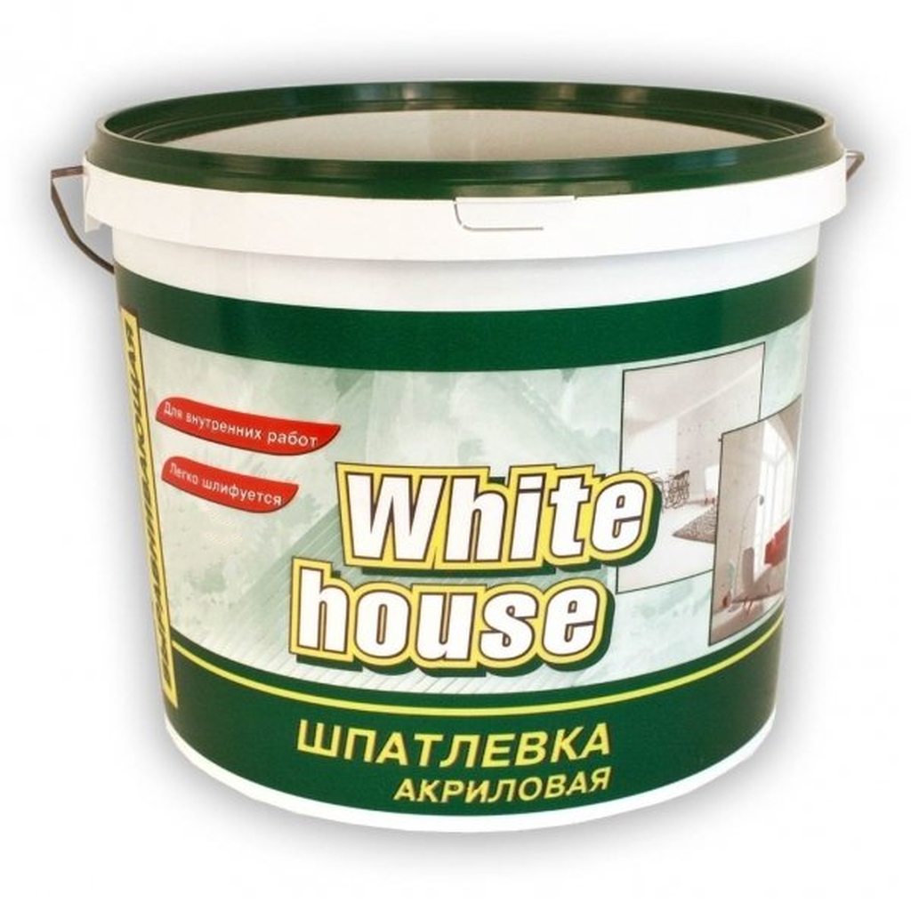 Шпатлевка White House акриловая финишная (выравнивающая; 18 кг) 14757