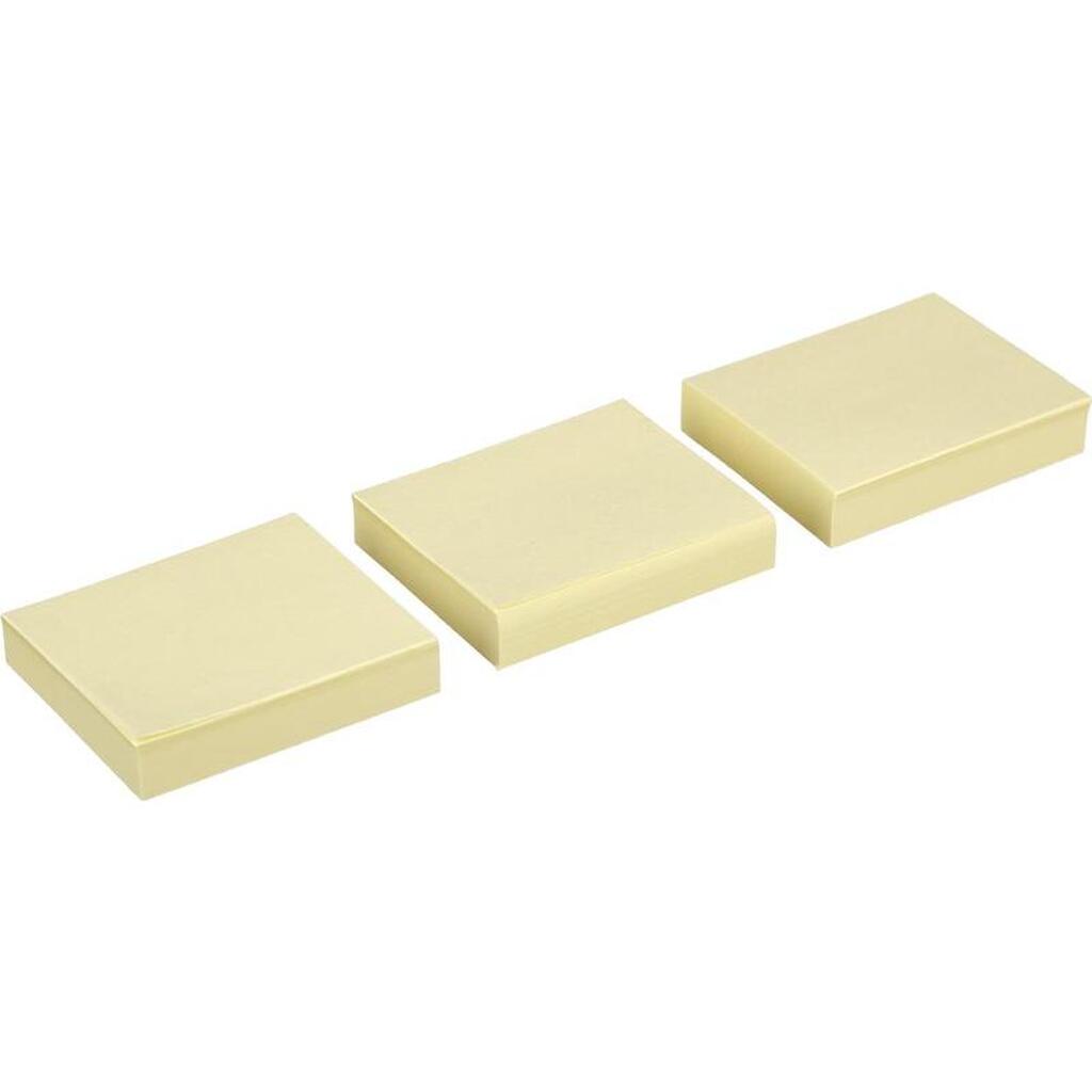 Бумажный блок-кубик Kores для заметок 50х40 желтая 100л. 3шт./уп. 46050 63470