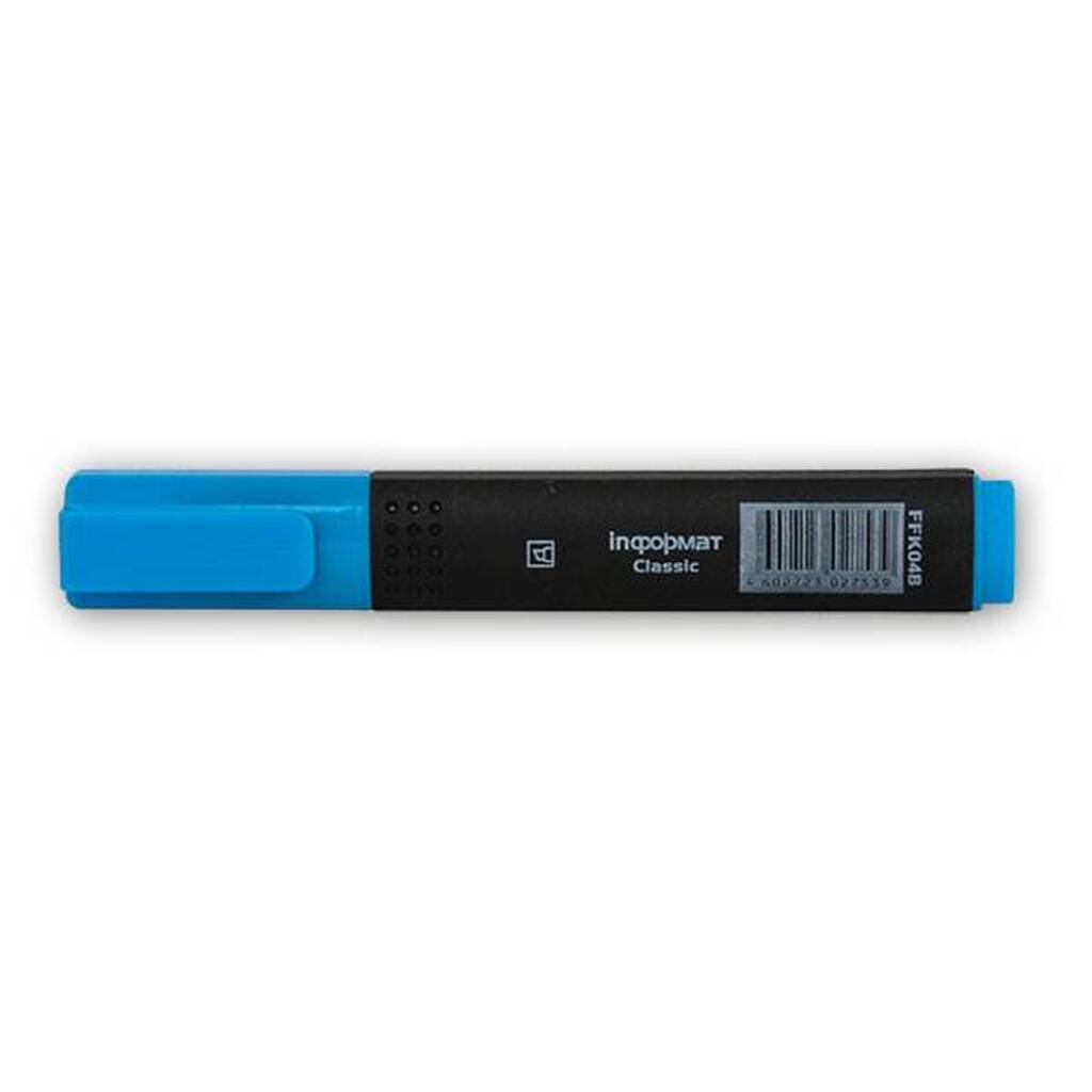 Текстовый маркер INFORMAT CLASSIC 1-5 мм голубой скошенный FFK04B