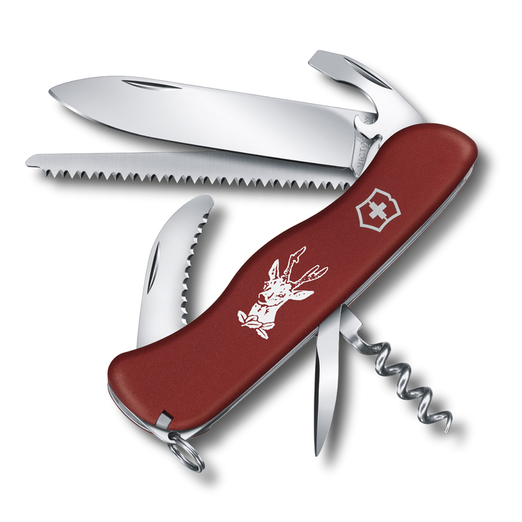 Нож VICTORINOX Hunter 111 мм, красный 0.8573