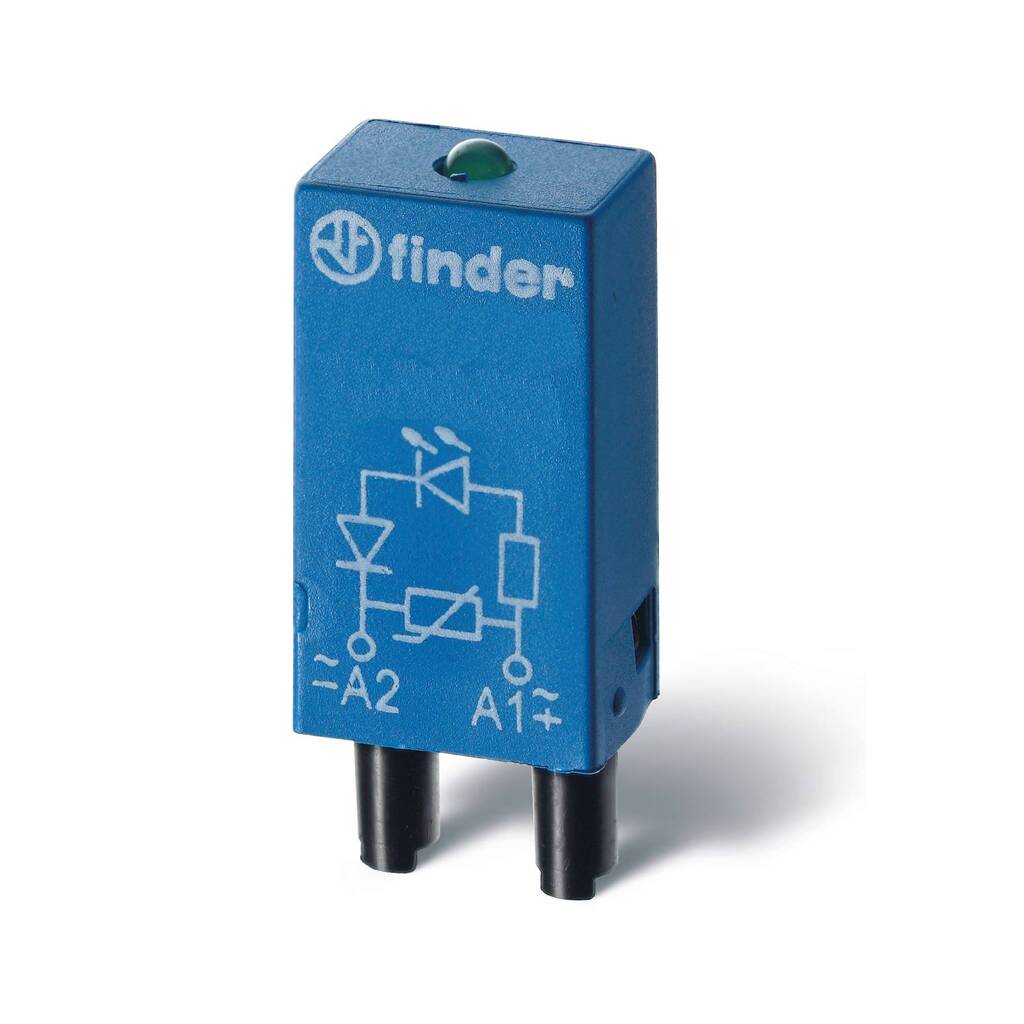 Модуль индикации и защиты Finder диод, стандартная полярность, = 6-220В DC, 9980300000