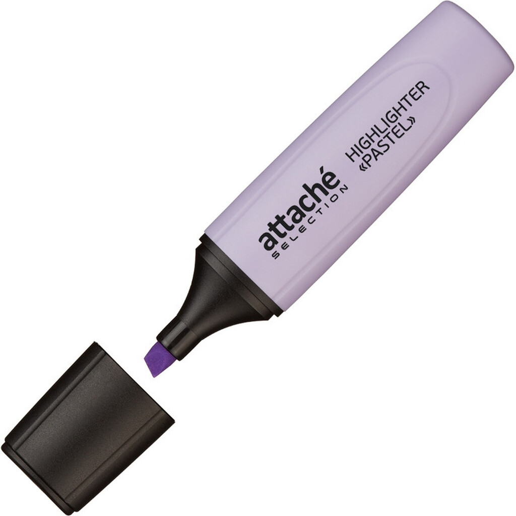 Маркер 12 шт в упаковке Attache Selection Pastel выделитель текста 1-5 мм фиолетовый 958591