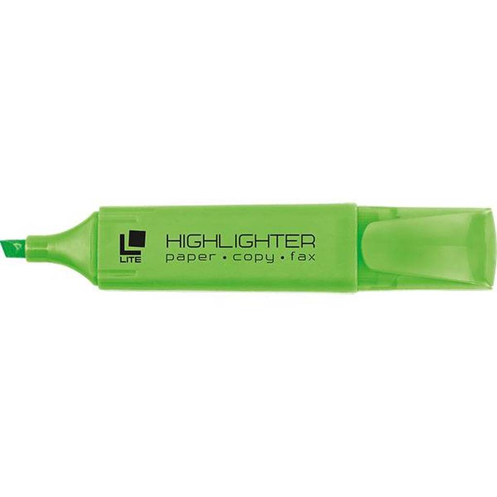 Текстовый маркер LITE классический 1-5 мм зеленый скошенный FML01G