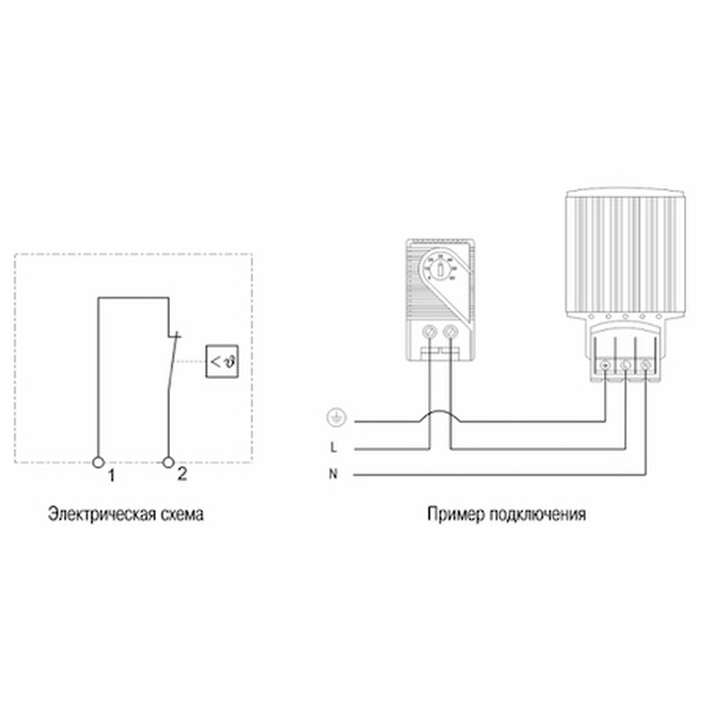 термостат на дин рейку для шкафа