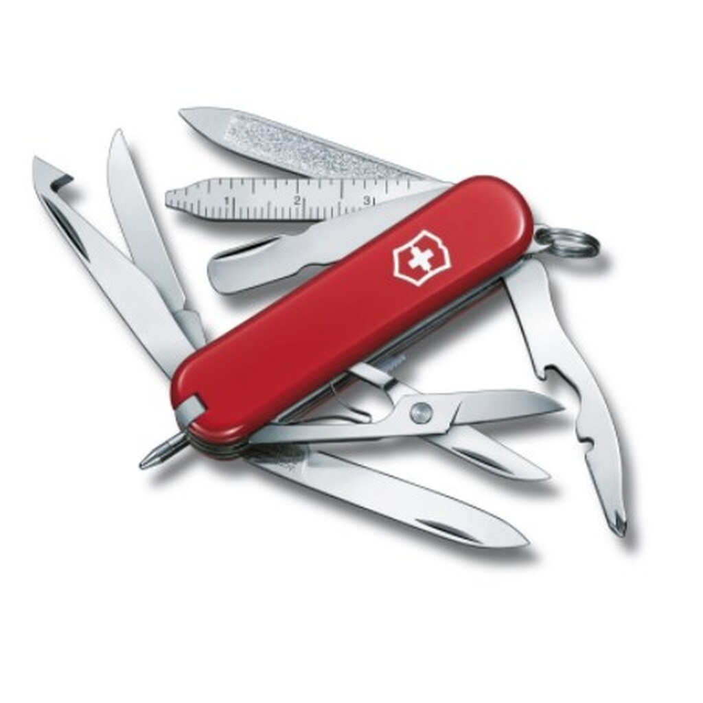 Нож-брелок Victorinox Classic MiniChamp 0.6385, 58 мм, 16 функций, красный