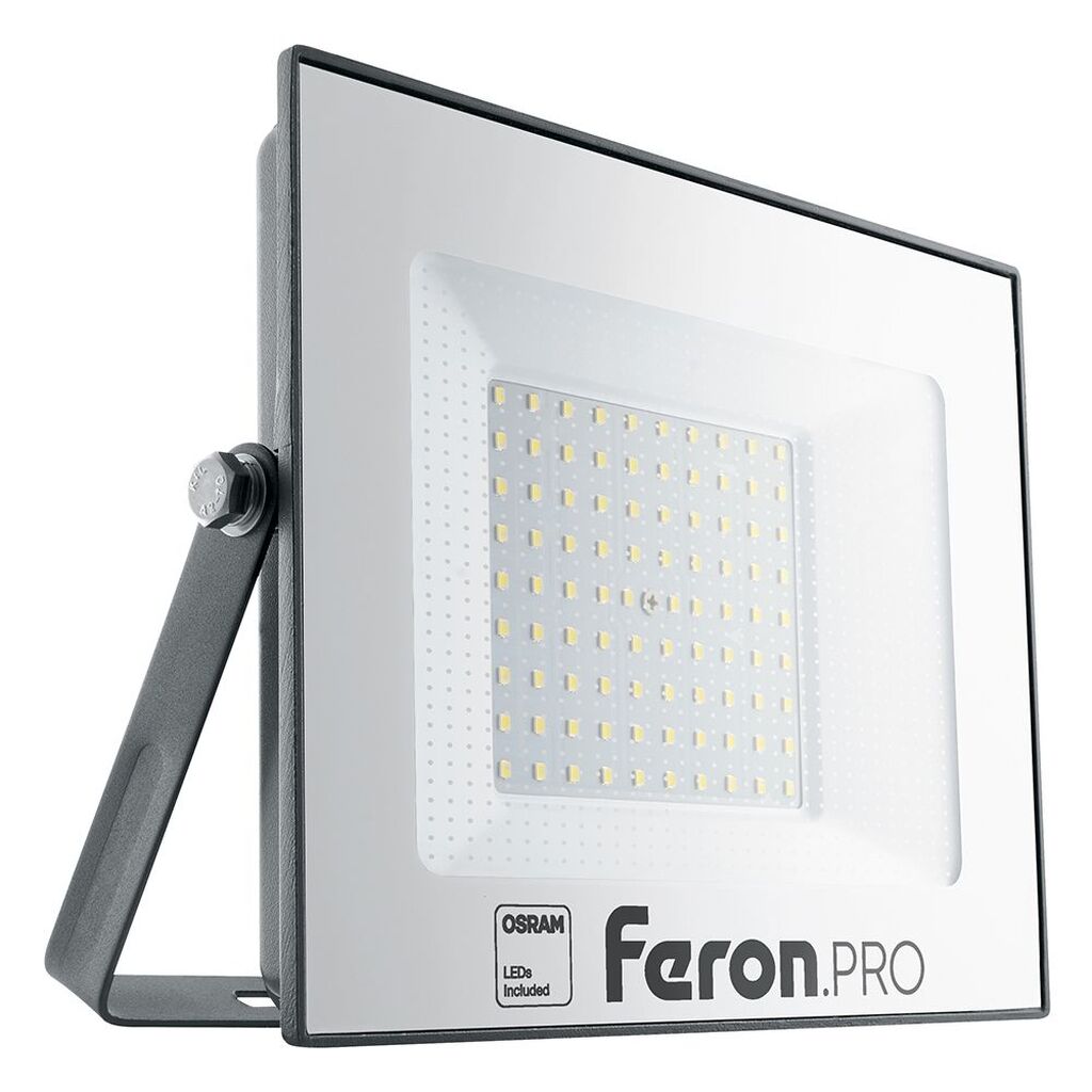 Светодиодный многоматричный прожектор FERON LL-1000, 100W 6400К 10000Lm, IP65, 90хOSRAM чёрный 41541