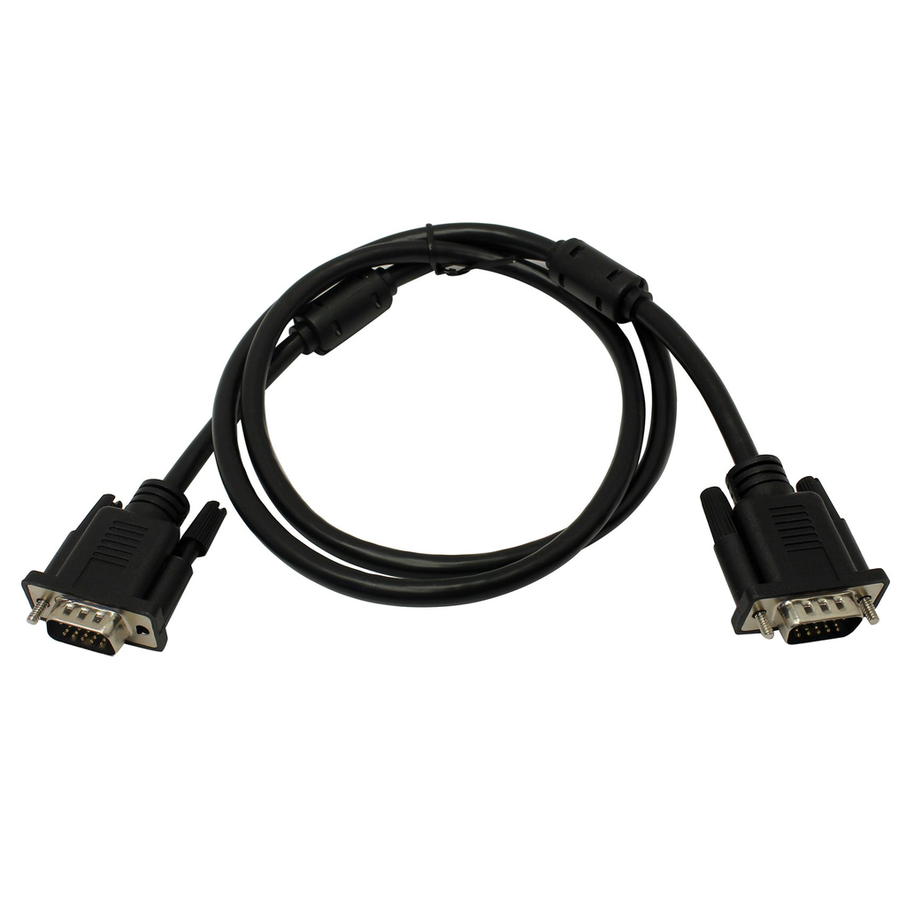 Сигнальный кабель VGA M- VGA M 5bites ферритовые кольца, 1м APC-133-010