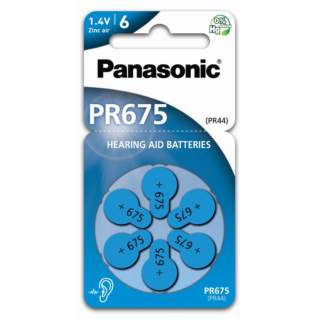 Батарейка Panasonic PR - 675 H 750