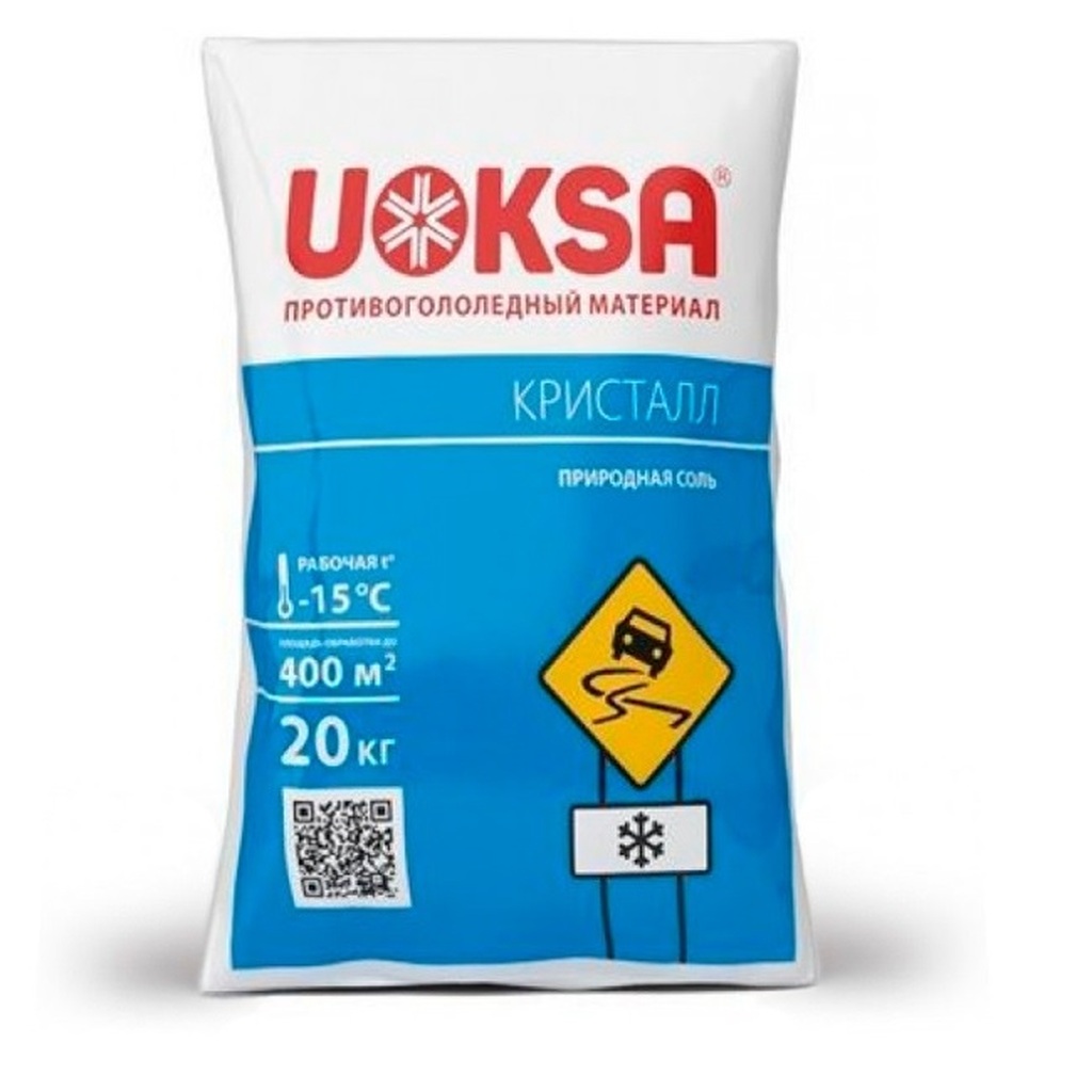 Универсальный реагент UOKSA Кристалл -15 C, 20 кг, мешок 1857