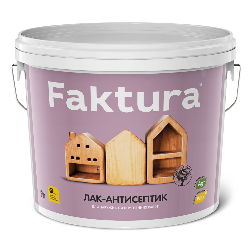 Лак-антисептик FAKTURA тик, ведро 9 л О02537