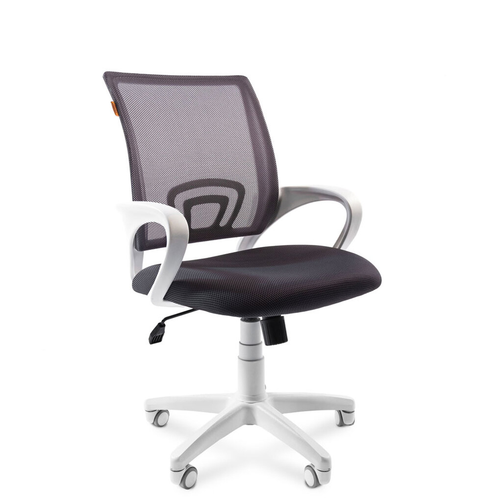 Компьютерное кресло CHAIRMAN 696 белый пластик TW-12/TW-04 серый N 00-07017608