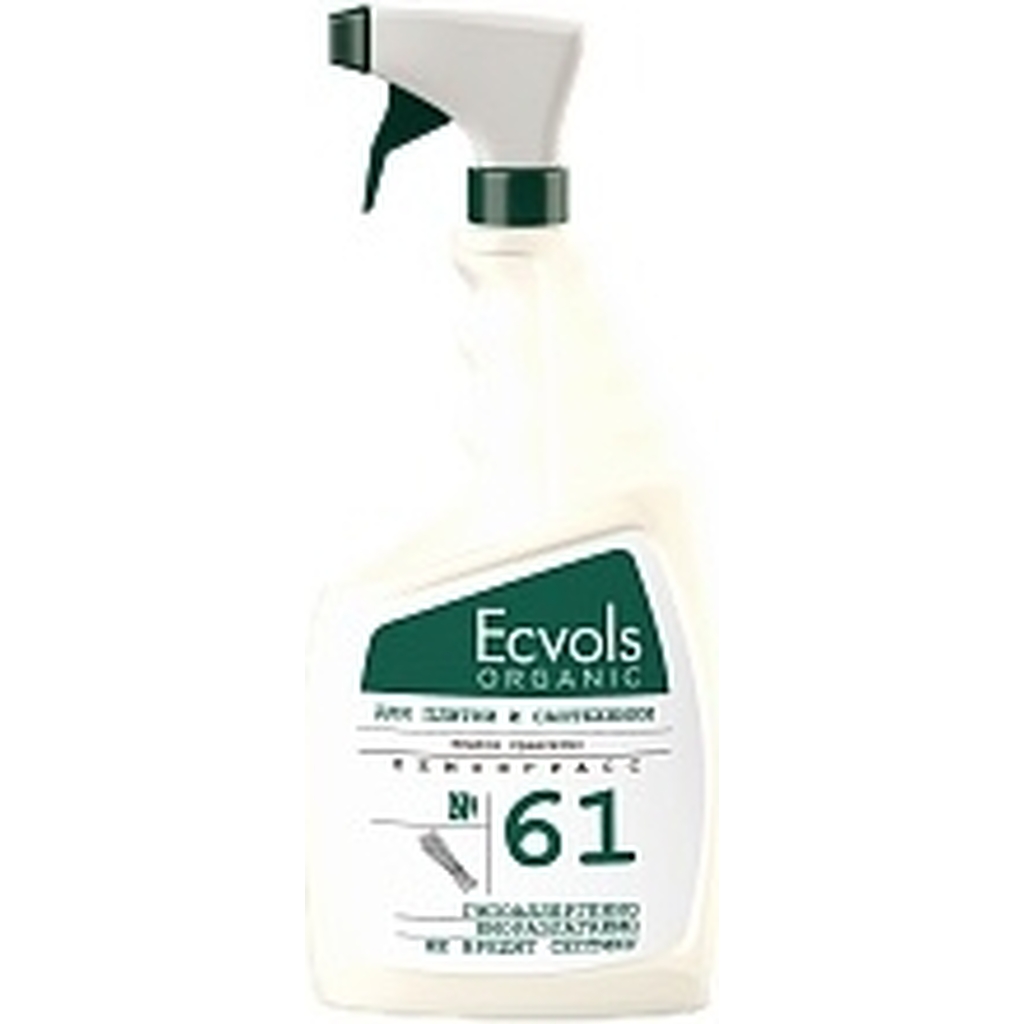 Cредство для чистки сантехники и плитки Ecvols 61 с эфирными маслами лемонграсса, 750 мл 00.00011575