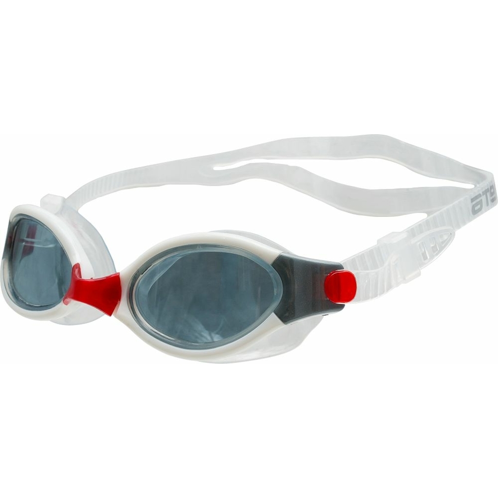 Очки для плавания ATEMI силикон, белый/красный, B504 00-00007626