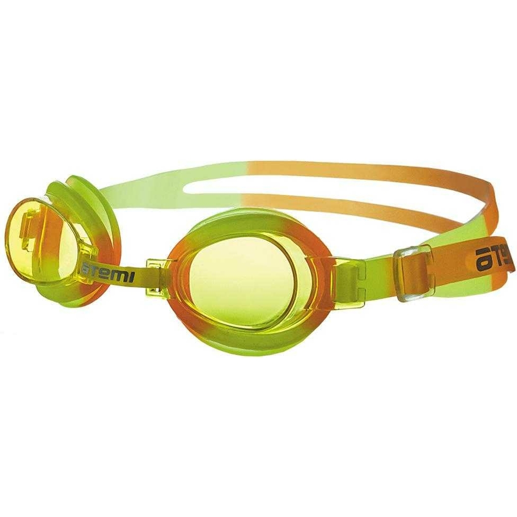 Детские очки для плавания ATEMI PVC/силикон, жёлтый/оранжевый, S305 00000042676
