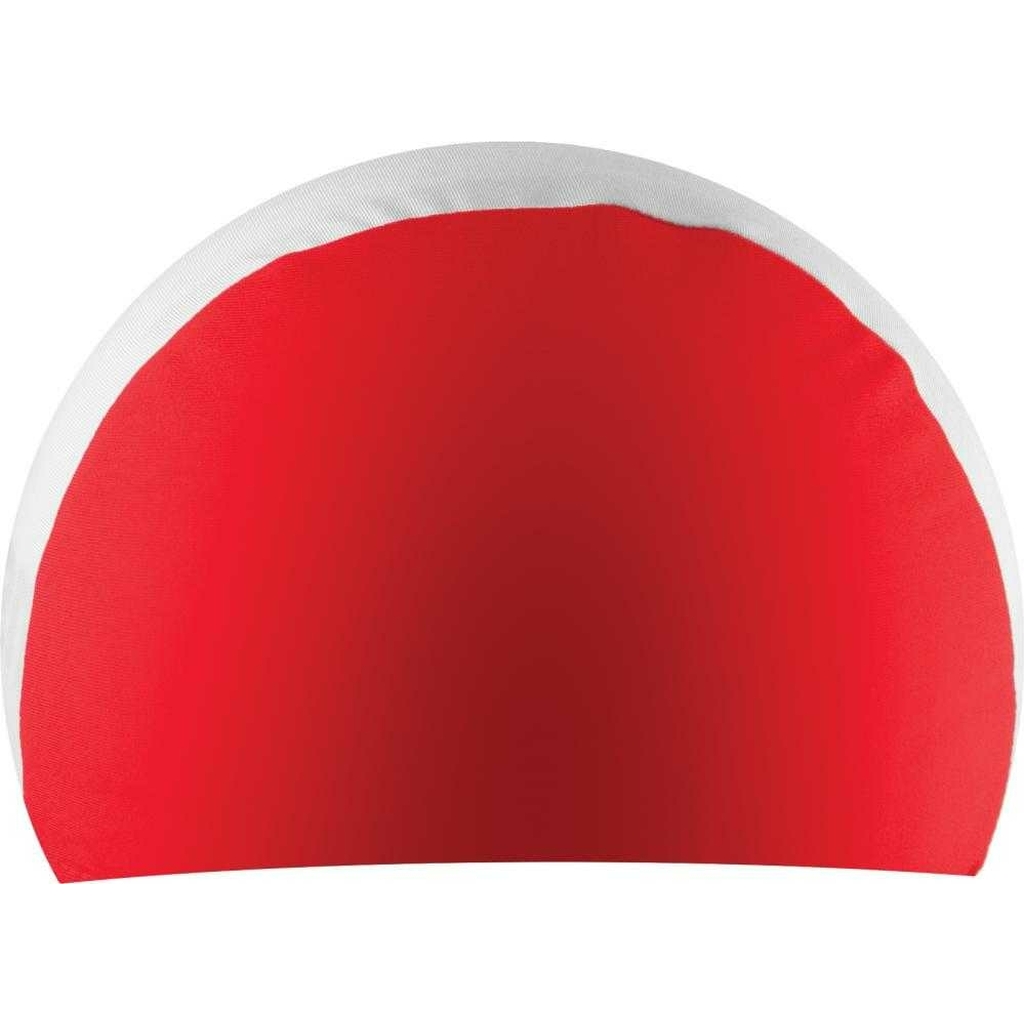 Шапочка для плавания ATEMI NOVUS, полиэстер, красный/белый, NPC-41 00-00001509