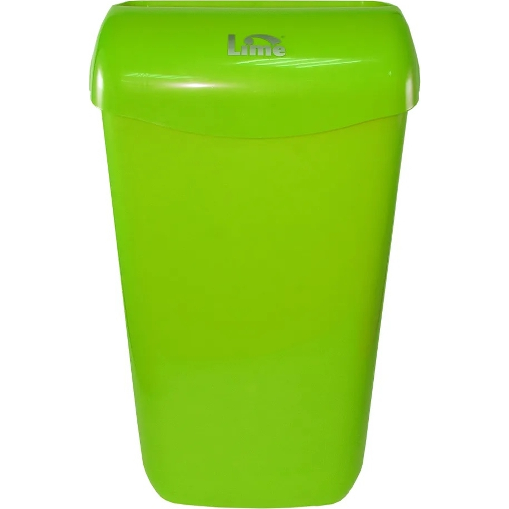 Корзина для мусора LIME 23 л, подвесная, с держателем мешка, зеленая 974234
