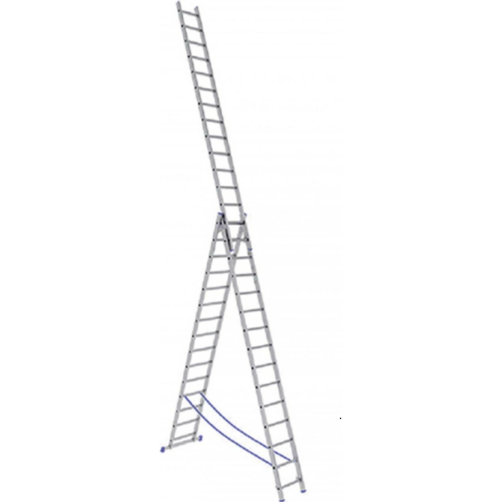 Трехсекционная алюминиевая лестница Эверест 3х17