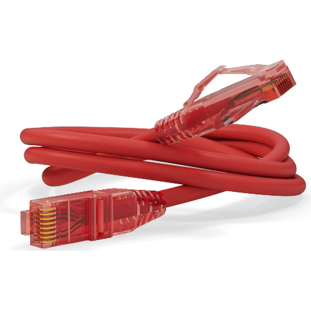 Патч-корд Hyperline PC-LPM-UTP-RJ45-RJ45-C5e-1.5M-LSZH-RD U/UTP, Cat.5е (100% Fluke Component Tested), LSZH, 1.5 м, красный 229953