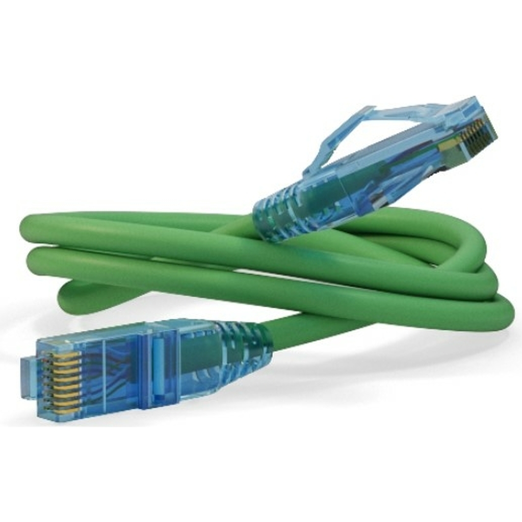 Патч-корд Hyperline PC-LPM-UTP-RJ45-RJ45-C6-1.5M-LSZH-GN U/UTP, Cat.6 (100% Fluke Component Tested), LSZH, 1.5 м, зеленый 230220