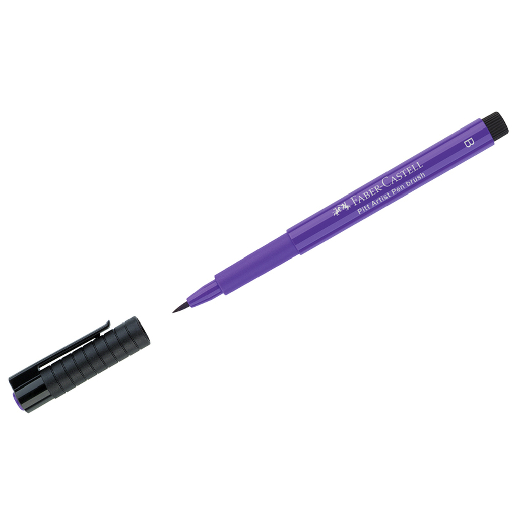 Капиллярная ручка Faber-Castell Pitt Artist Pen Brush цвет 136 пурпурно-фиолетовая, кистевая 167436