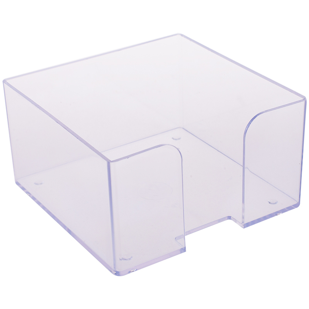 Прозрачная подставка для бумажного блока Стамм 9х9х5 см ПЛ61