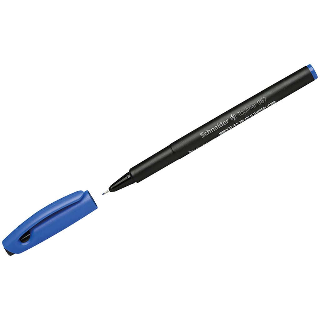 Капиллярная ручка Schneider Topliner 967 синяя, 0,4 мм 9673