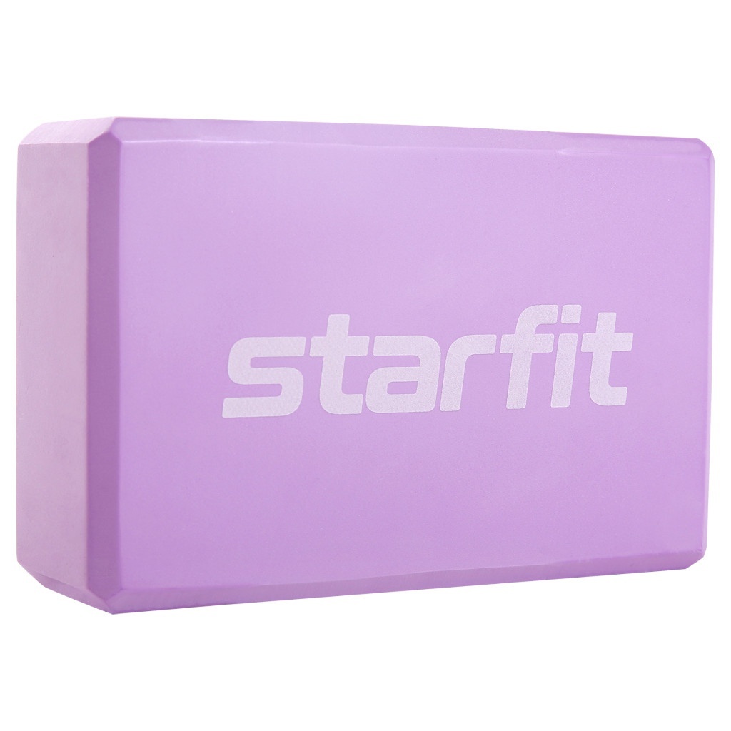 Блок для йоги Starfit Core YB-200 EVA 8cm Purple Pastel УТ-00018927