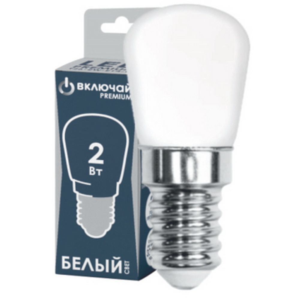 Лампа Включай LED PREMIUM Т26 2W FR E14 4000K 23х50 1008972