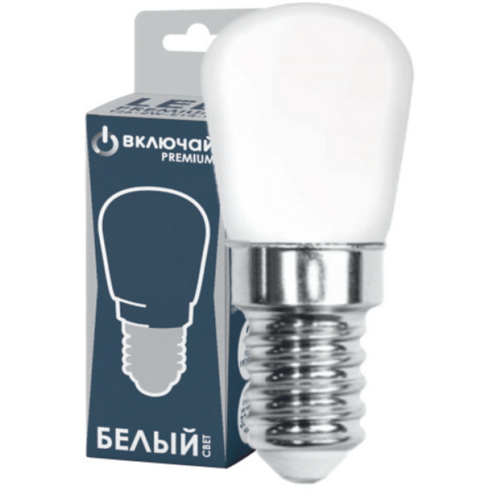 Лампа Включай Т26 5W FR E14 4000K 220V AC 26х56.5 LED PREMIUM для вытяжек 1008050