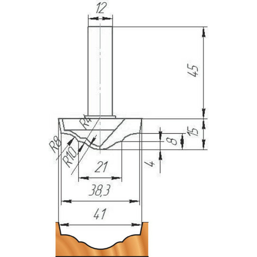 Фреза ФК 0762 МебельДрев 4627198886061