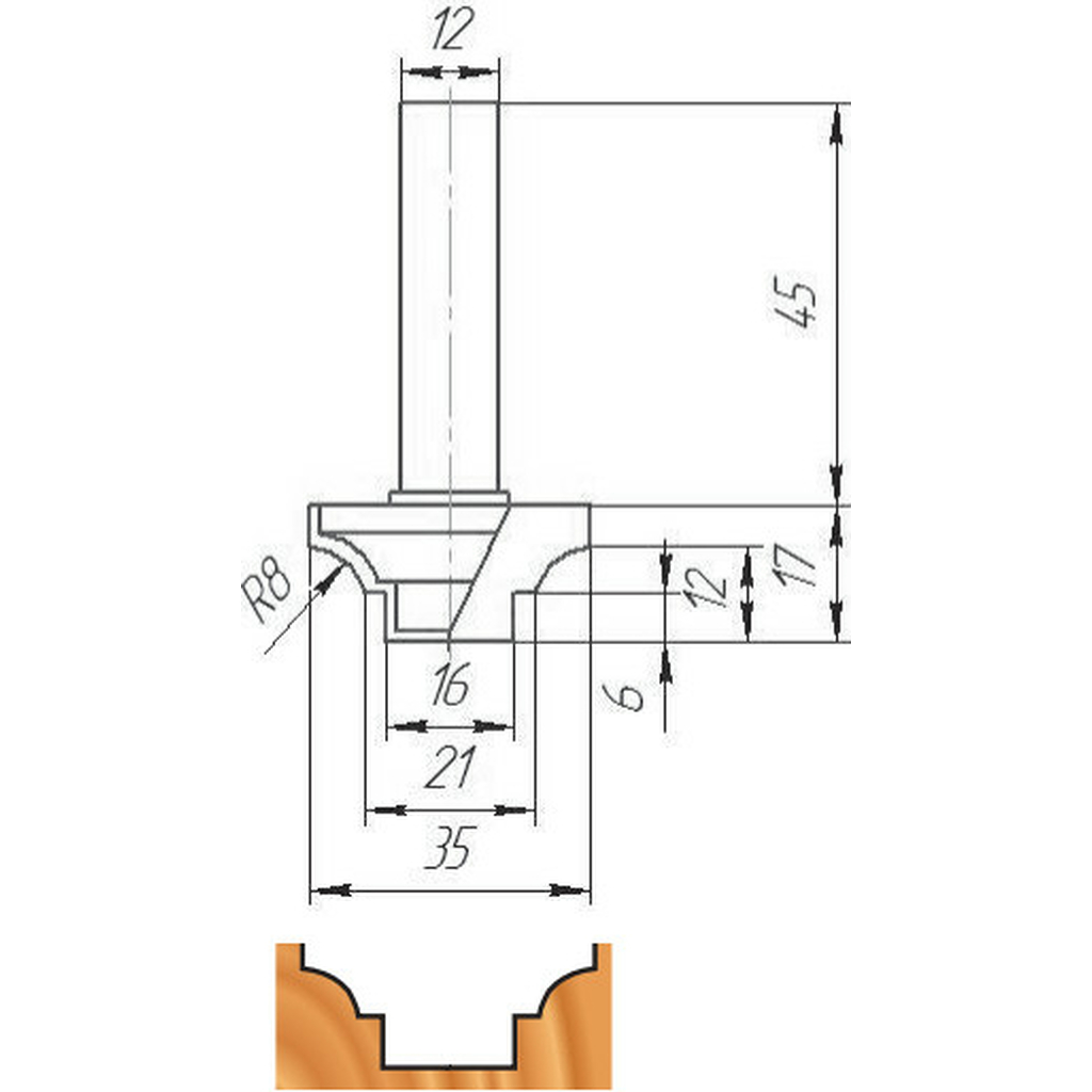 Фреза ФК 0660 МебельДрев 4627198885927